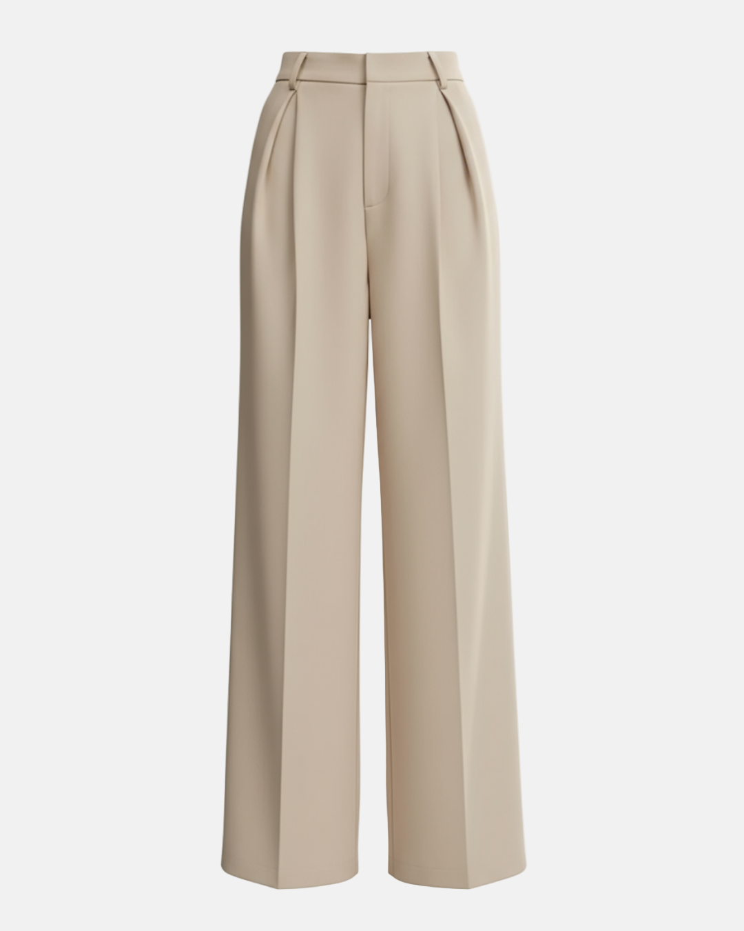 High Waist Wide Leg Tailored Trousers