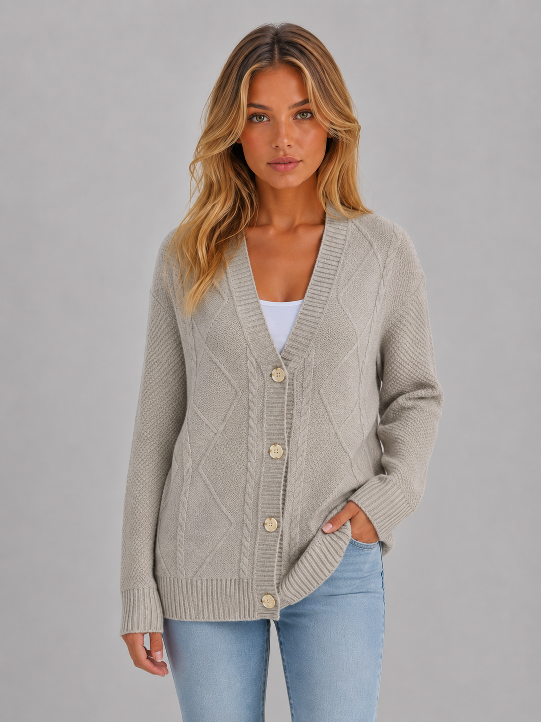 Sienna Knit Button Cardigan