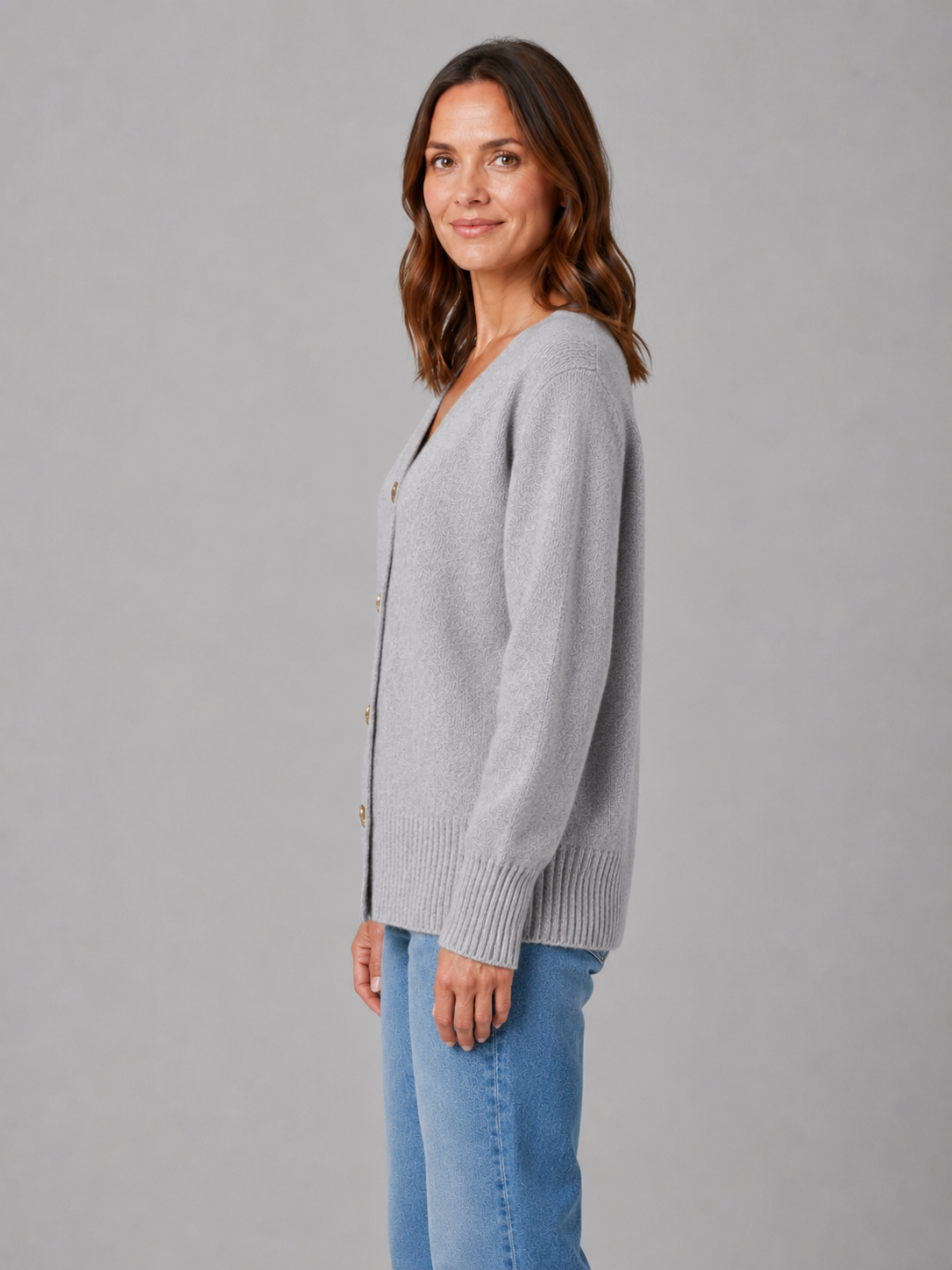 Amora Heart Button Cardigan