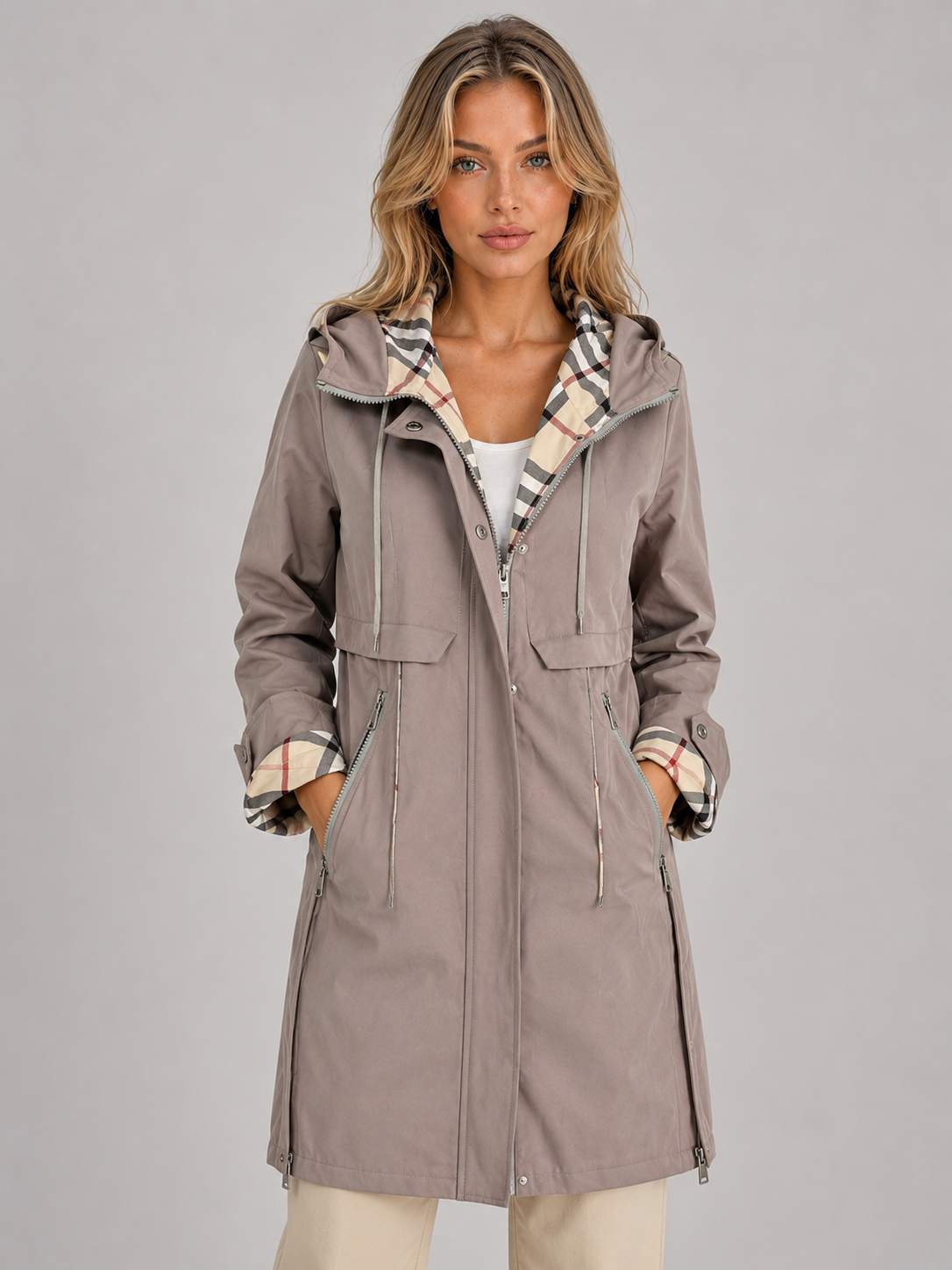 Mila Longline Hooded Parka Coat