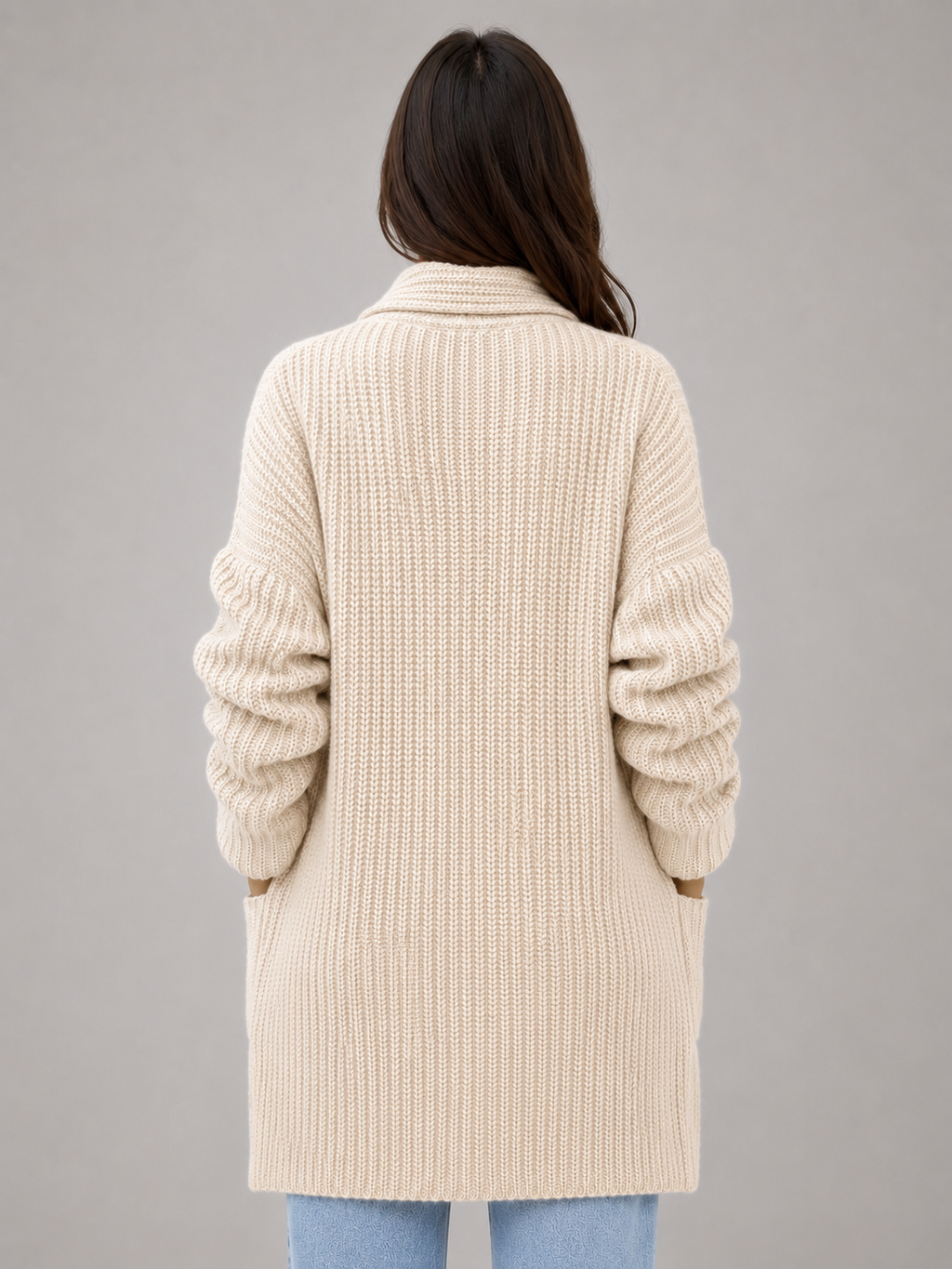 Women's Open Front Cardigan with Pockets