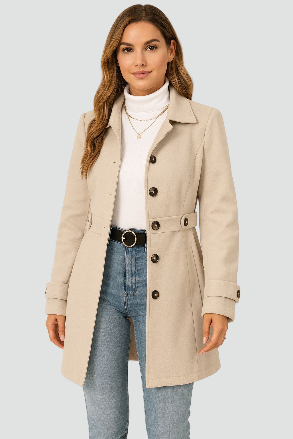 Camille Belted Trench Coat