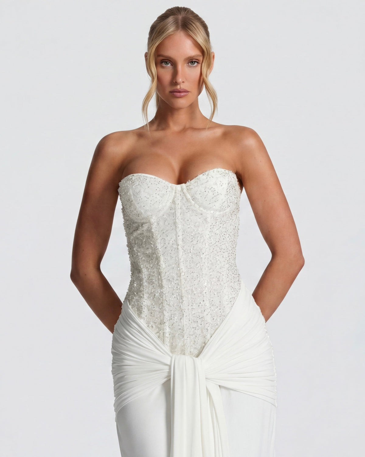 Carina Sequin Corset Maxi Dress