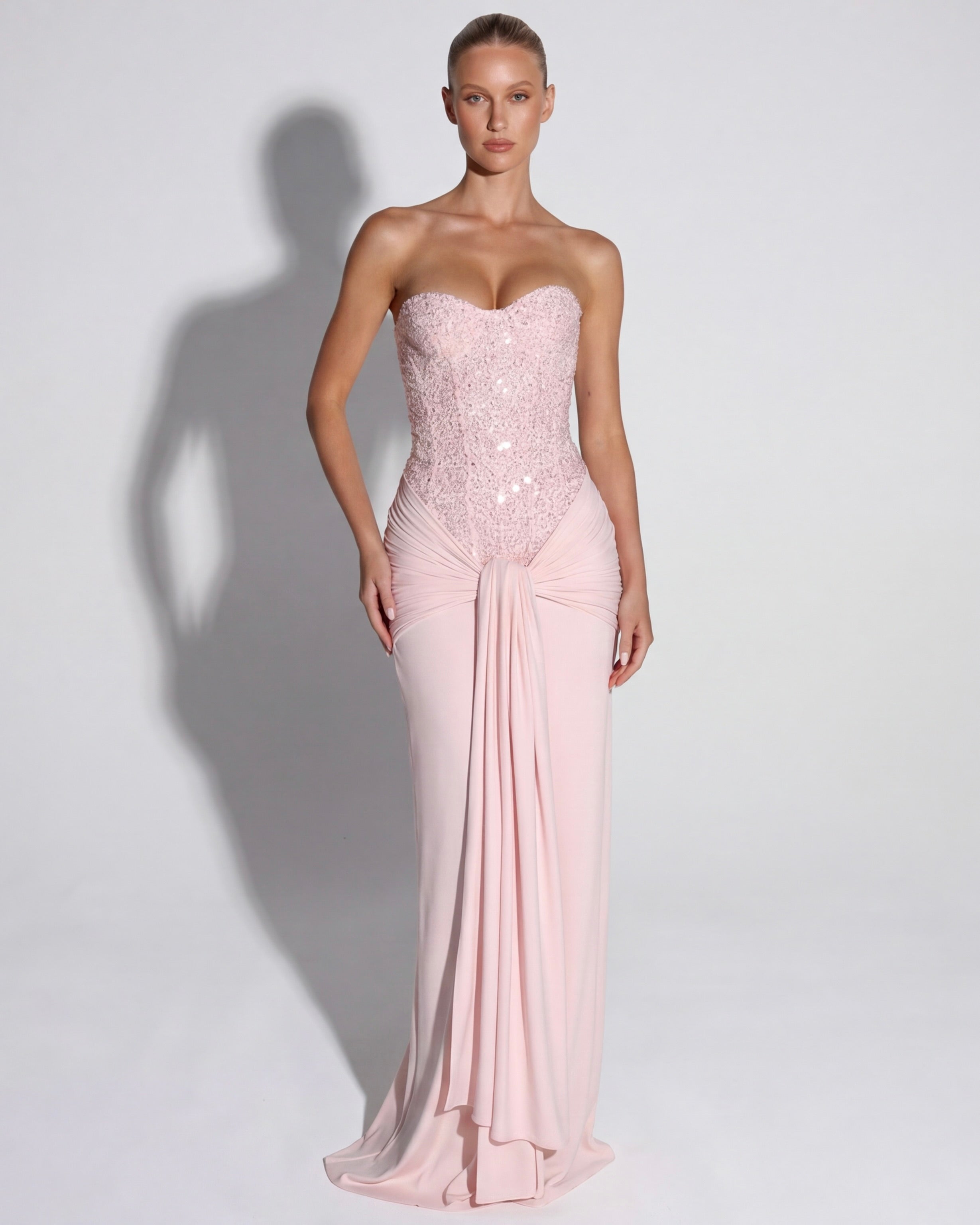Carina Sequin Corset Maxi Dress