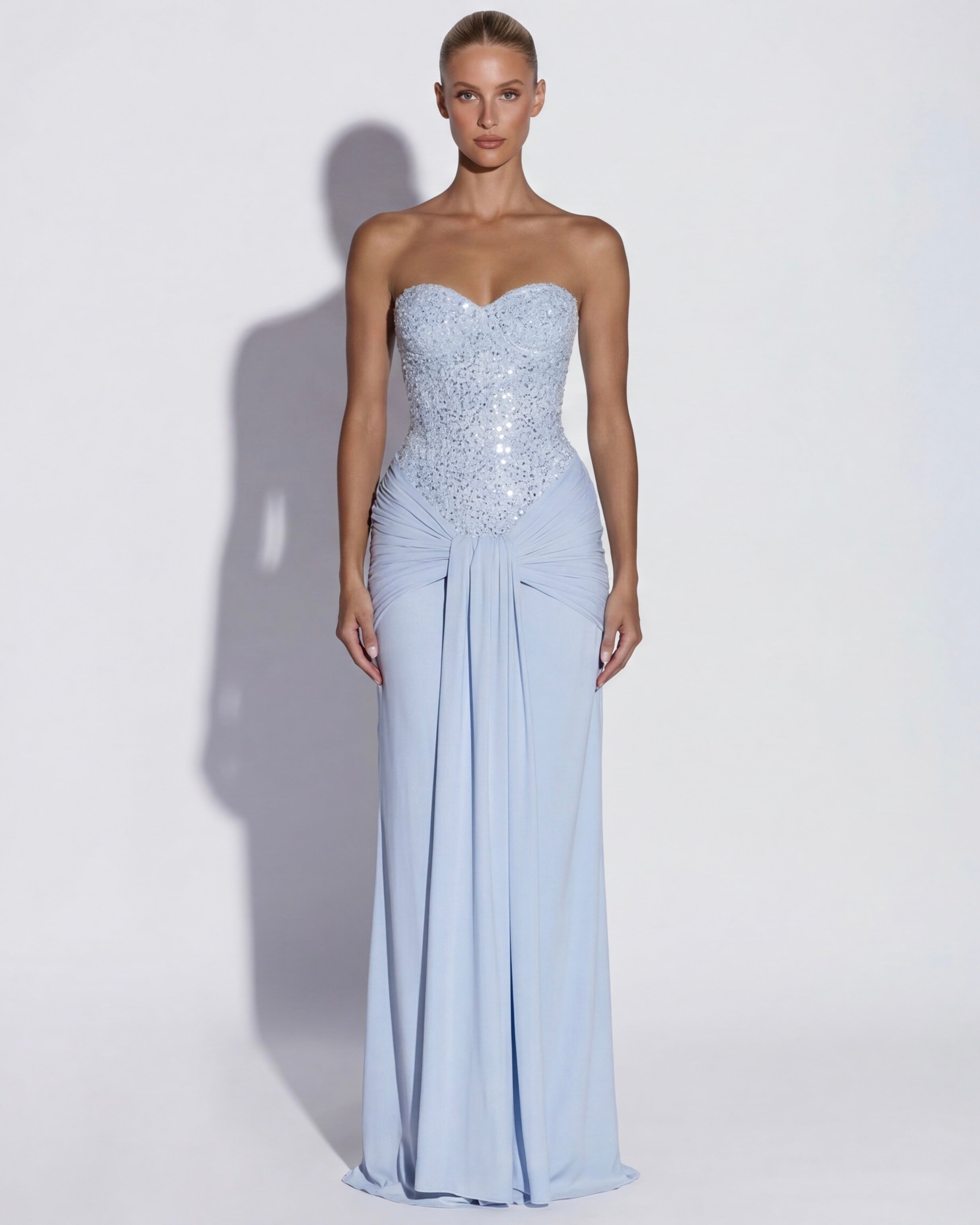 Carina Sequin Corset Maxi Dress