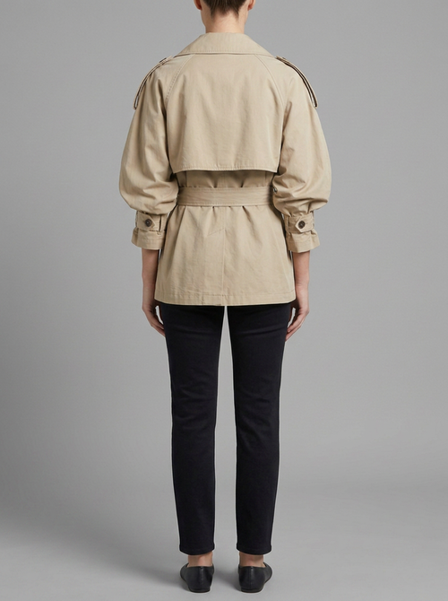 Alouette | Short Belted Trench Coat