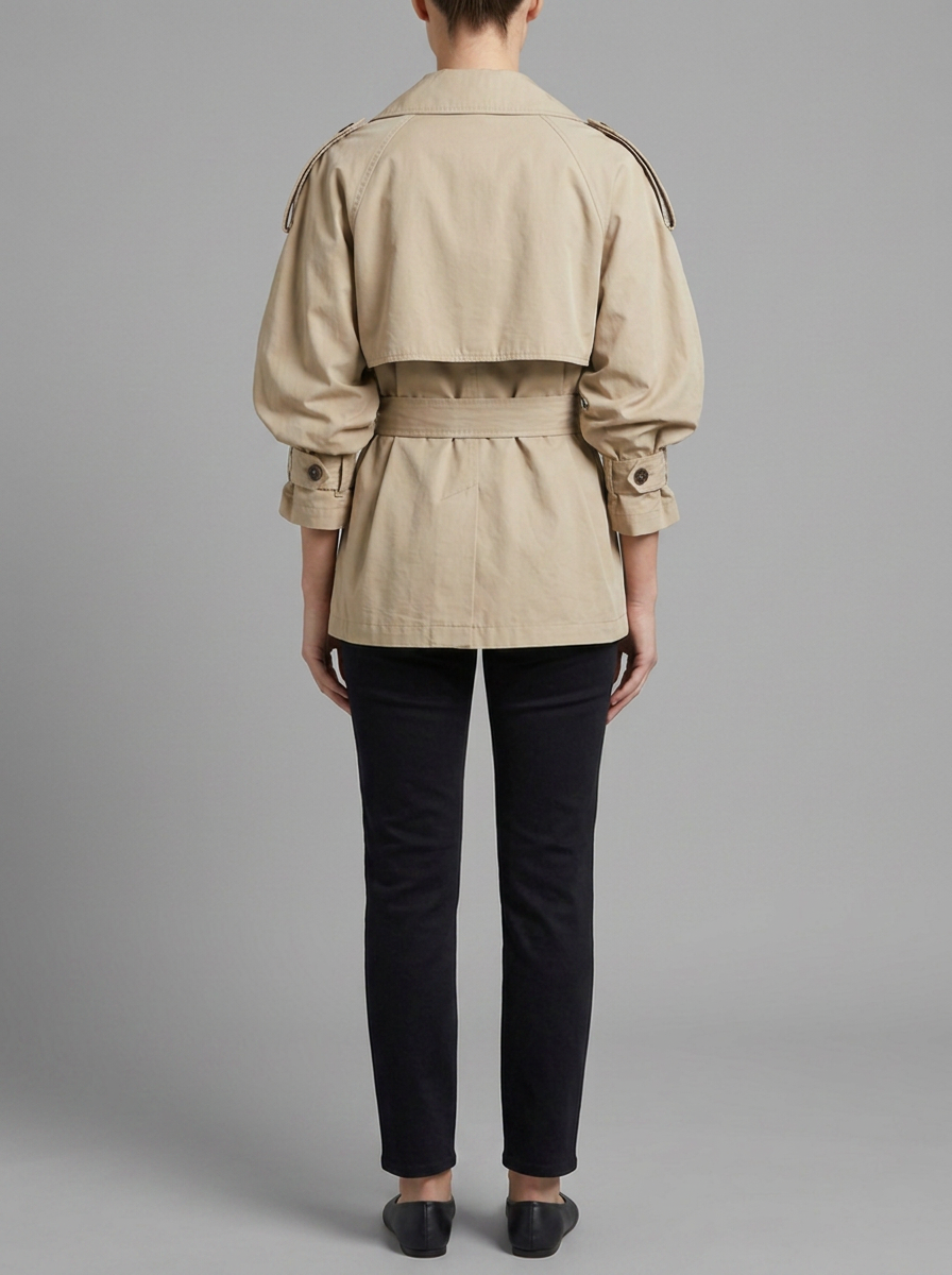 Alouette | Short Belted Trench Coat