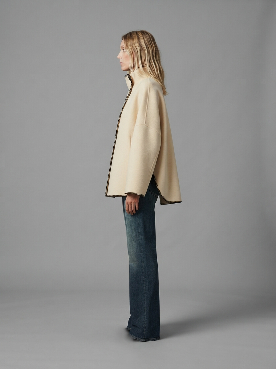 Luna | Cropped Wool Coat