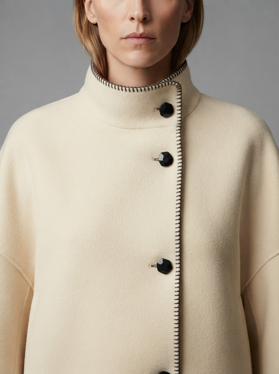 Luna | Cropped Wool Coat