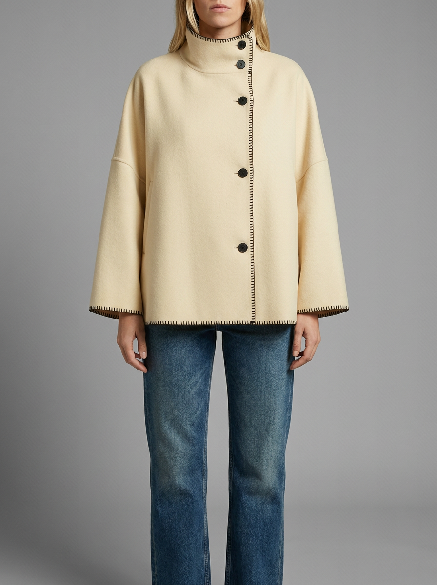 Luna | Cropped Wool Coat
