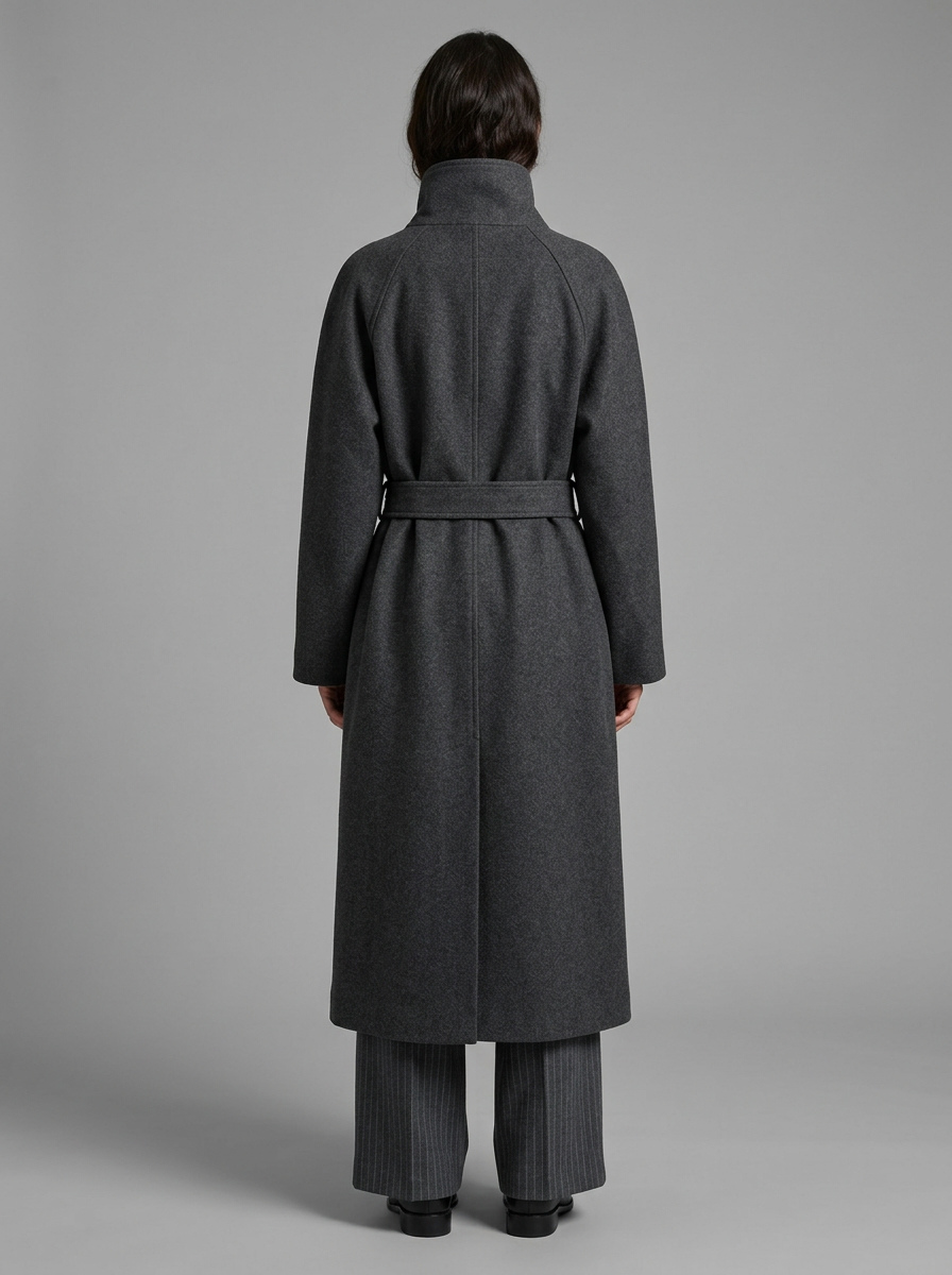 Elise | Soft Belted High-Collar Coat