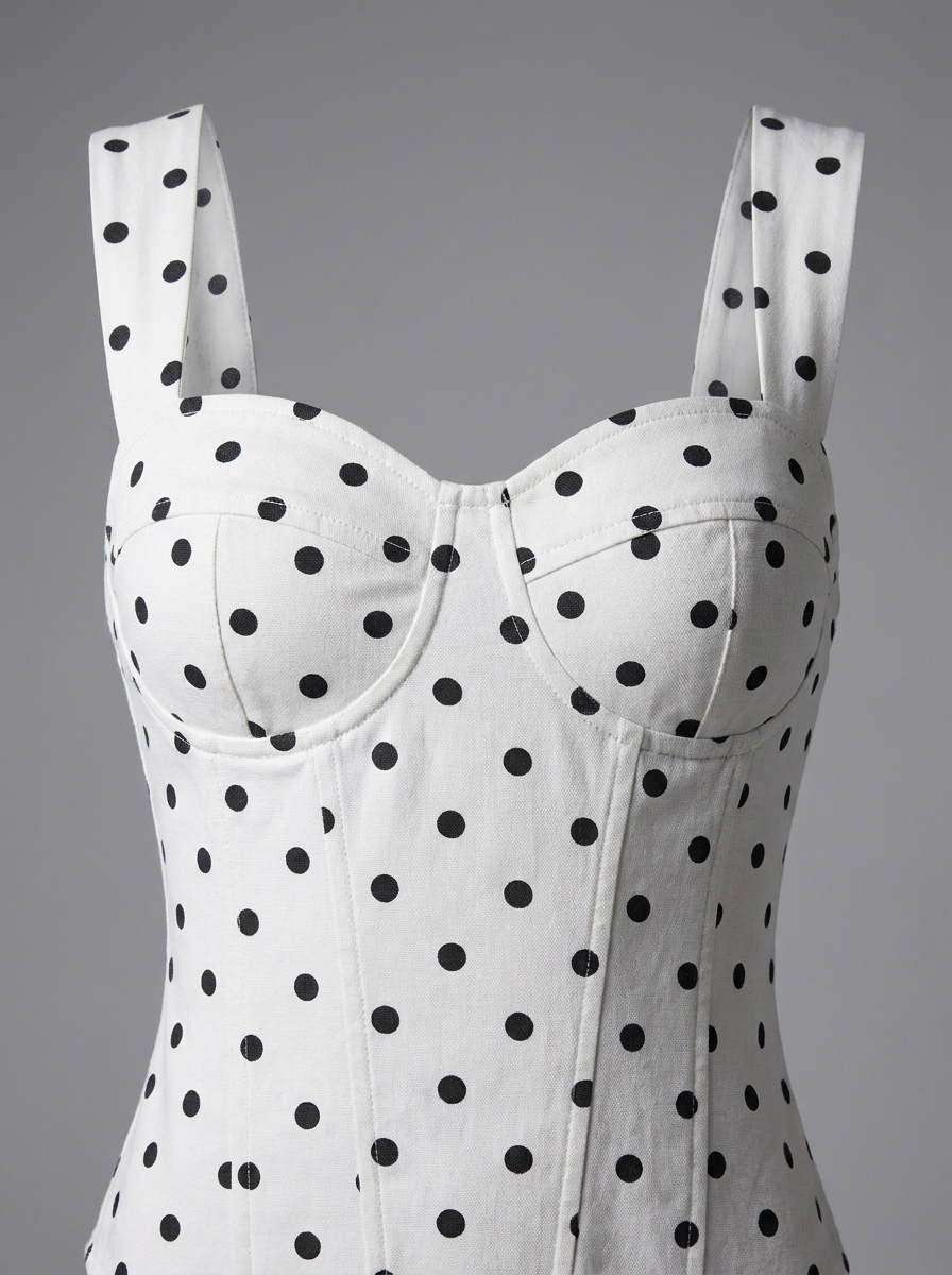 Vivienne Polka Dot Corset Top