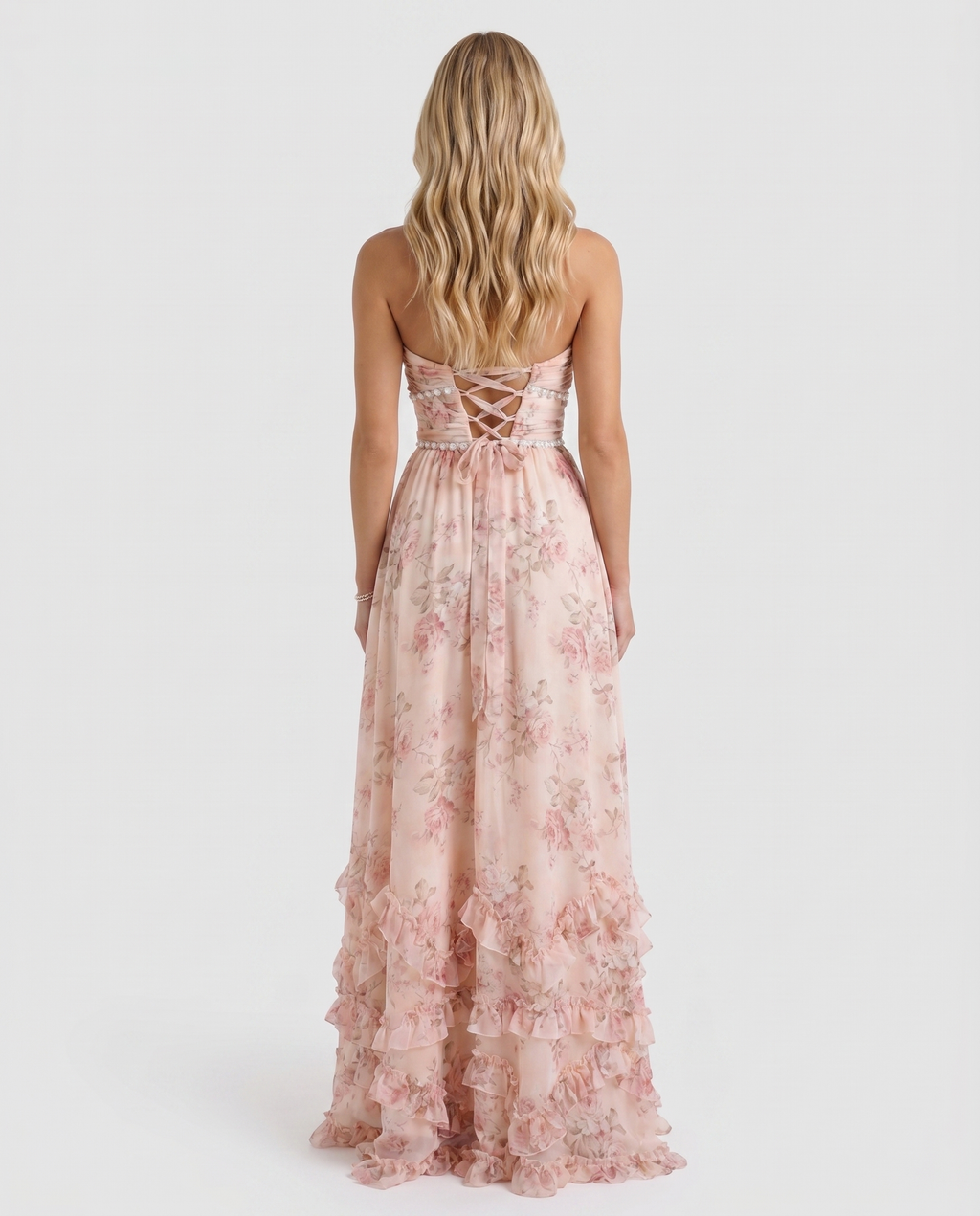 Amelie Ruffle Maxi Dress