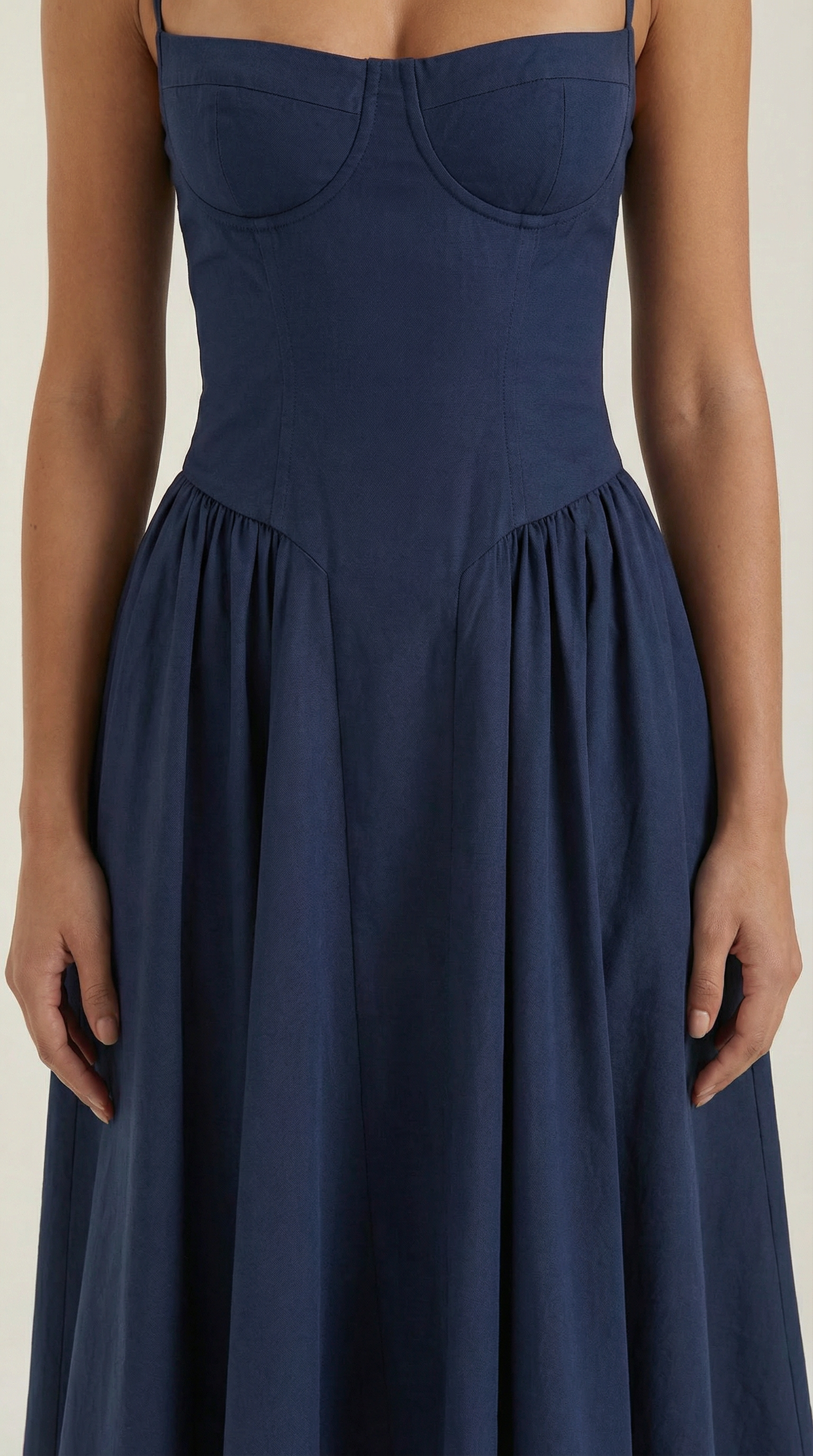 Ulva Floral Corset Midi Dress