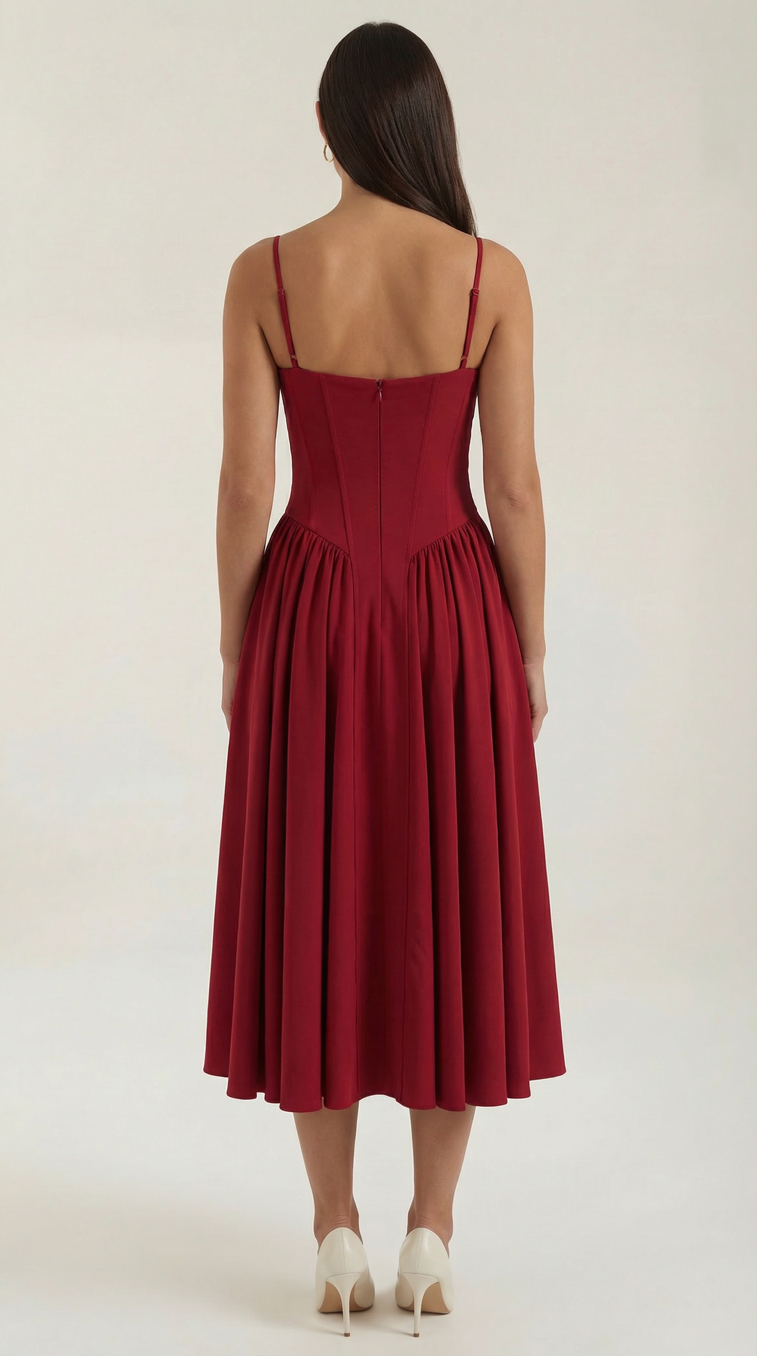 Ulva Floral Corset Midi Dress