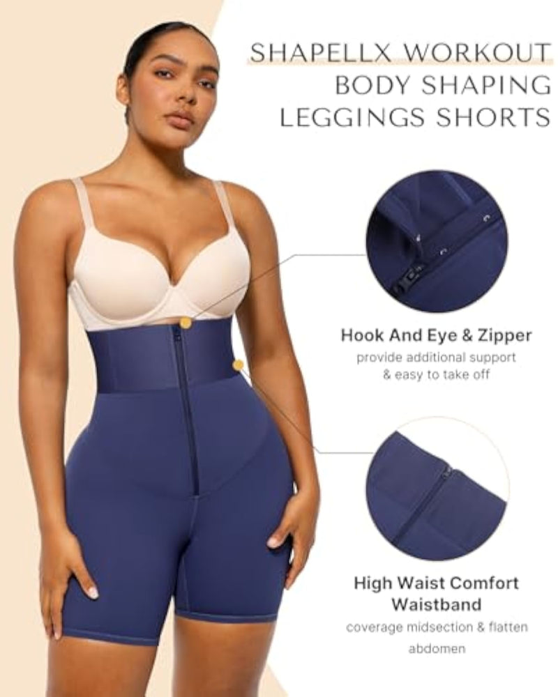 Women High Waist Leggings Tummy Control ElasticFuse Waistband Shaping Leggings Waist Trainer Yoga Pants