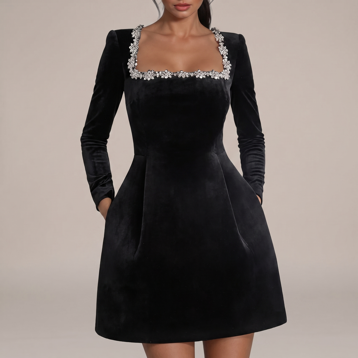 Fiona Velvet Mini Dress